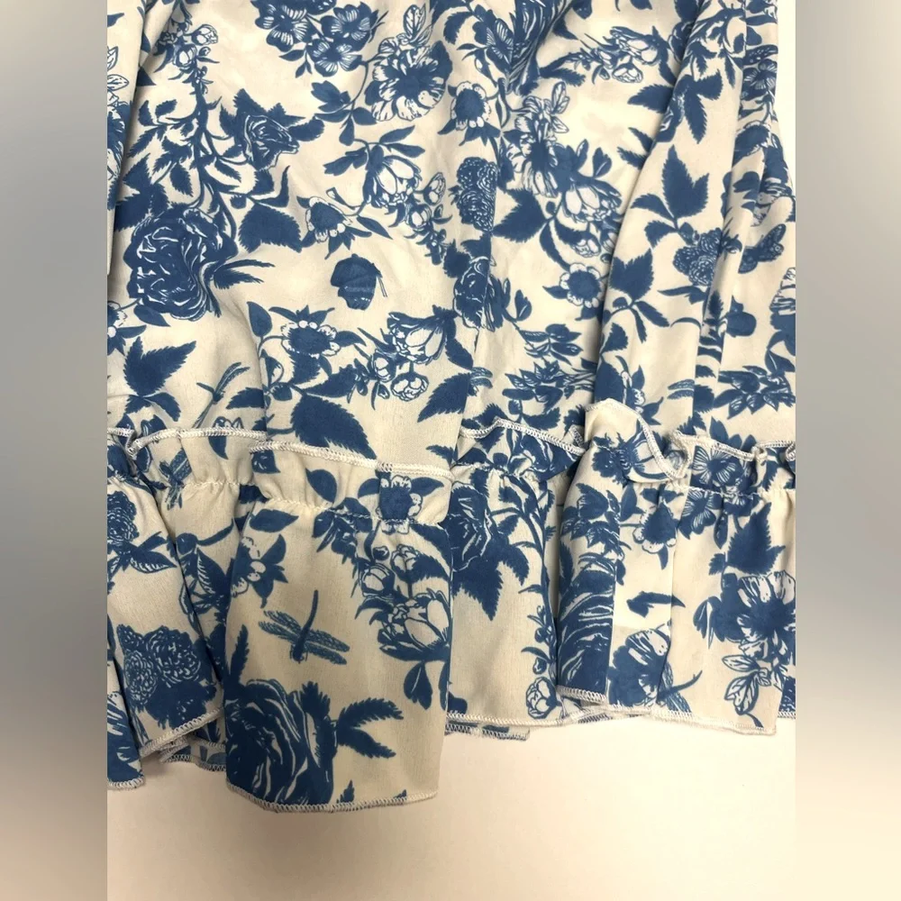 ❤️ FREE with any purchase 🙏🏽 Shein 💙🩵 Ruffle Hem Skirt Floral Pattern - Picture 11 of 15